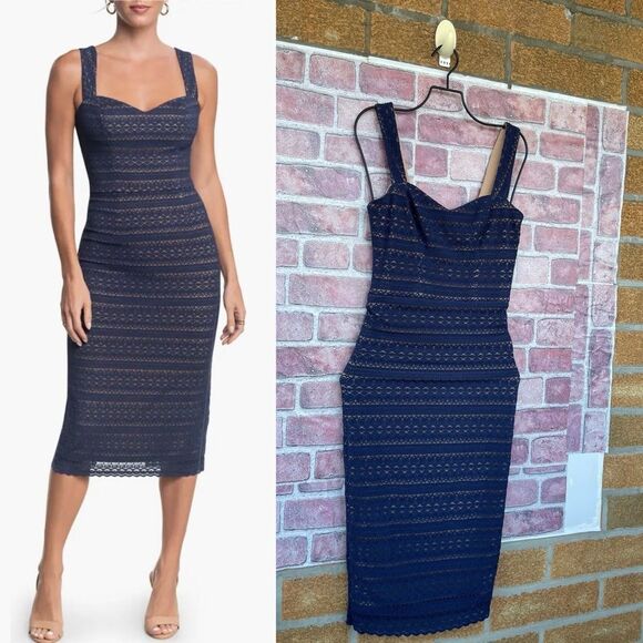 Dress the Population Navy Lace Nicole Dress size small - Picture 3 of 16